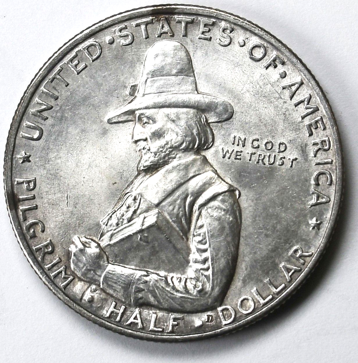 1920 50c Commemorative Pilgrim Tercentenary  Half Dollar Uncirculated