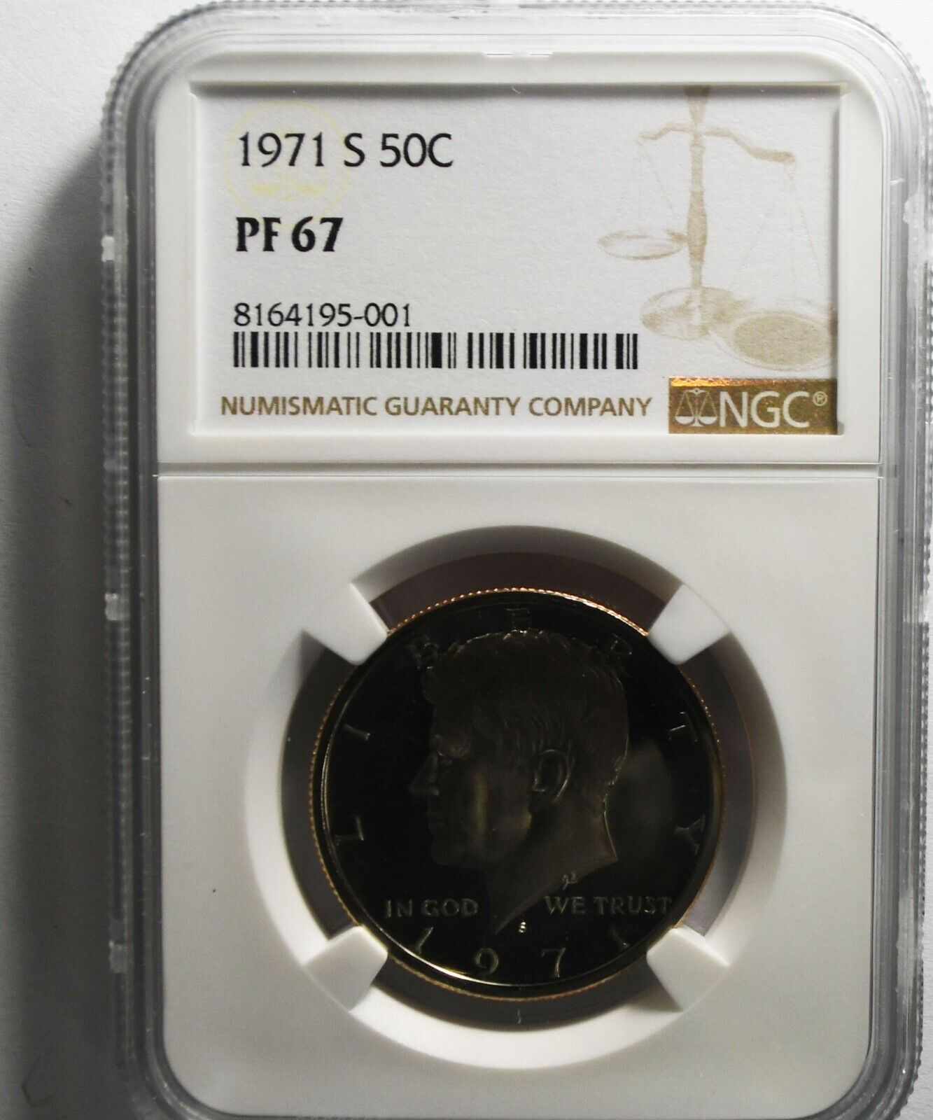 1971 S 50c Kennedy Half Dollar NGC PF67 Proof San Francisco