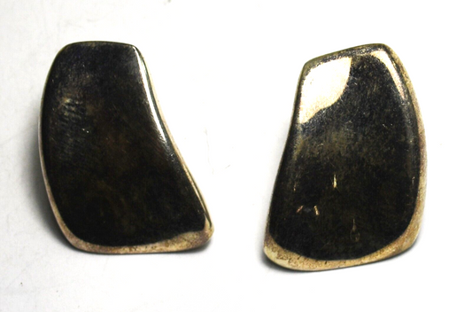 Sterling Silver Mark Wasserman Samara Modern Stud Earrings 26mm x 18mm