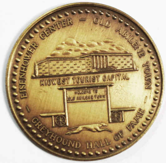 Abilene Greyhound Hall of Fame Eisenhower Center Kansas 40mm