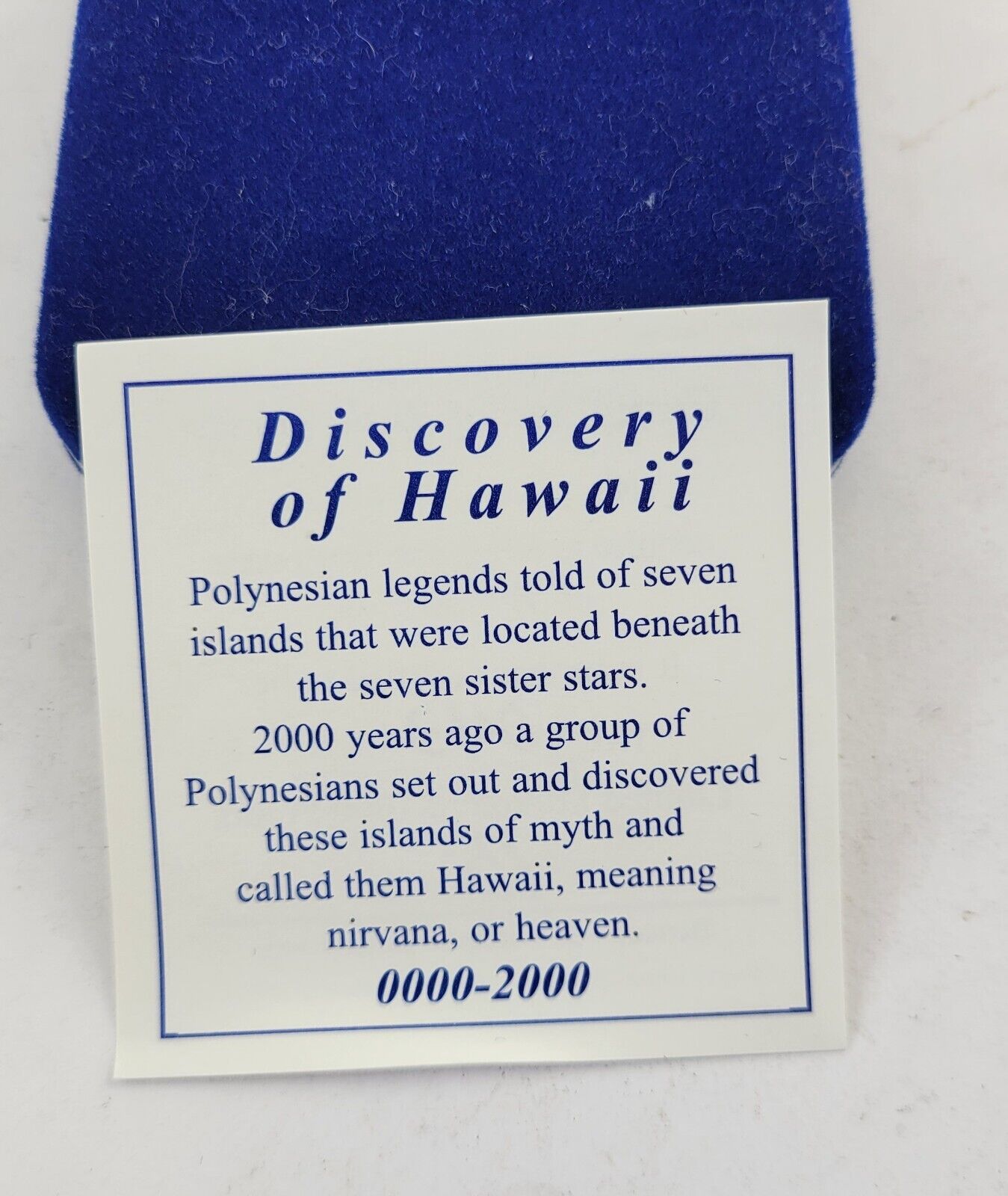 Discovery Of Hawaii Anniversary RHM Mint 1oz. Fine Silver .999 Boxed w/COA