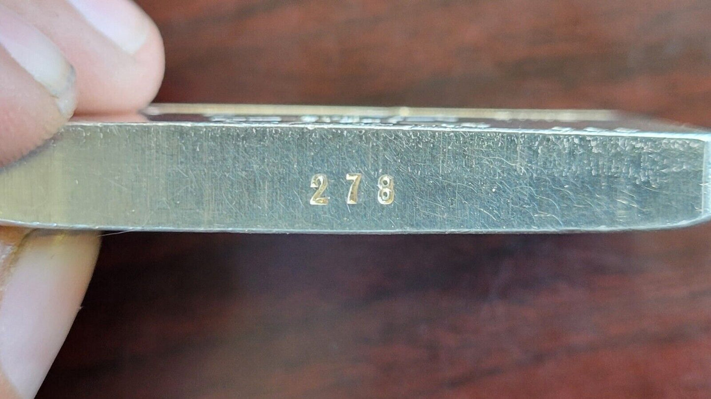 1968 Day Mines Inc Wallace Idaho 3 oz .999 Fine Silver W.H FOSTER Inc. Bar