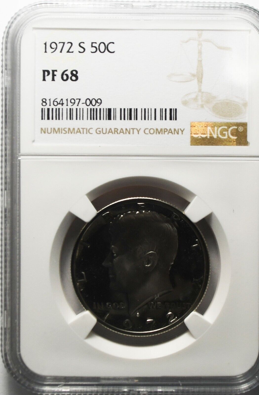 1972 S 50c Kennedy Half Dollar NGC PF68 Proof San Francisco