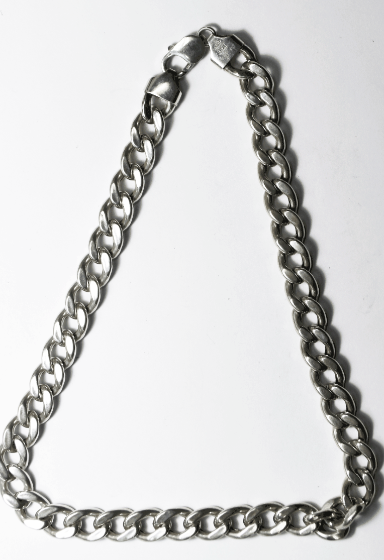 Sterling Silpada Curb Chain 11mm Hollow Necklace 18"