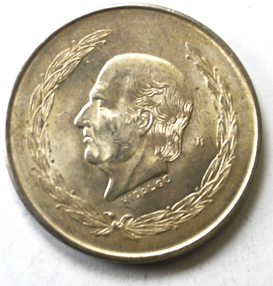 1952 Mexico Estados Unidos Mexicanos 5 Five Pesos Silver Coin KM#467
