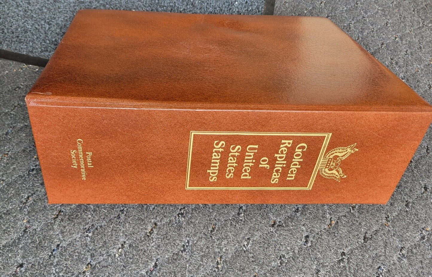 Golden Replicas of United States Stamps Album 22k Gold In Booklet 47pc.