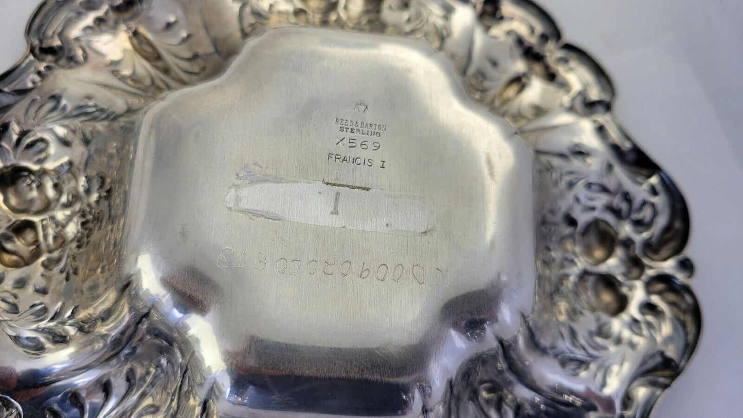 Set of 2 Francis I by Reed & Barton 8" Sterling Bon Bon Fruit Bowls 19.9oz