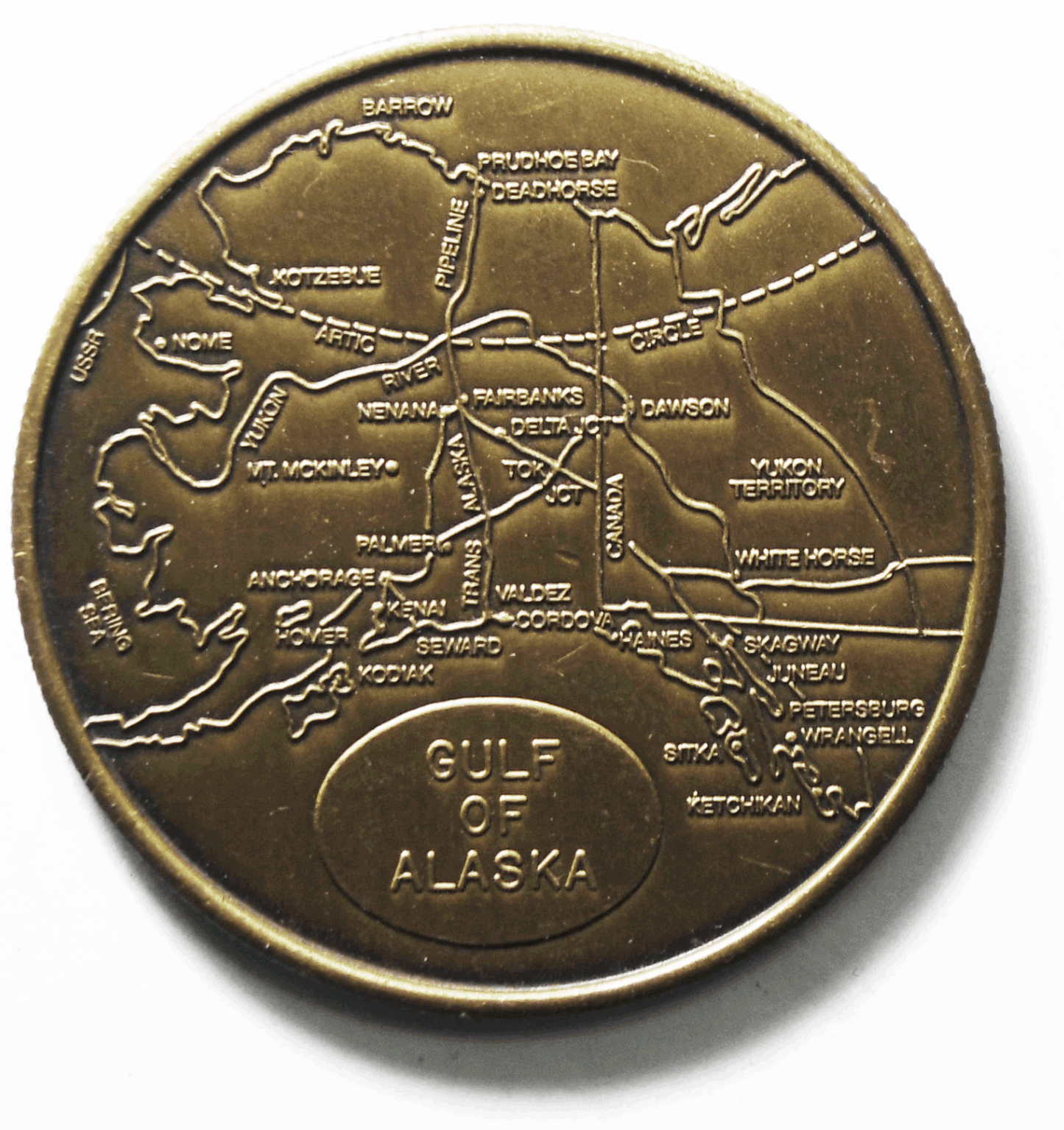 Alaska Anchorage Cultural Centre Gulf of Alaska Medal 39mm