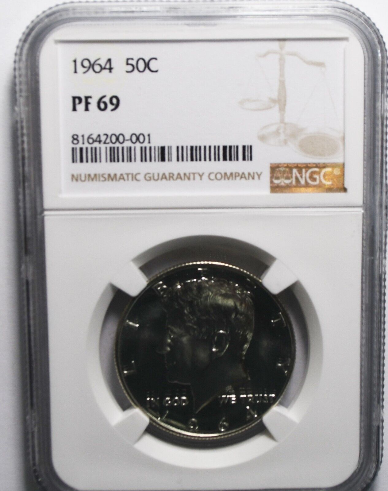 1964 50c Kennedy Silver Half Dollar Proof PF69 Gem Uncirculated NGC