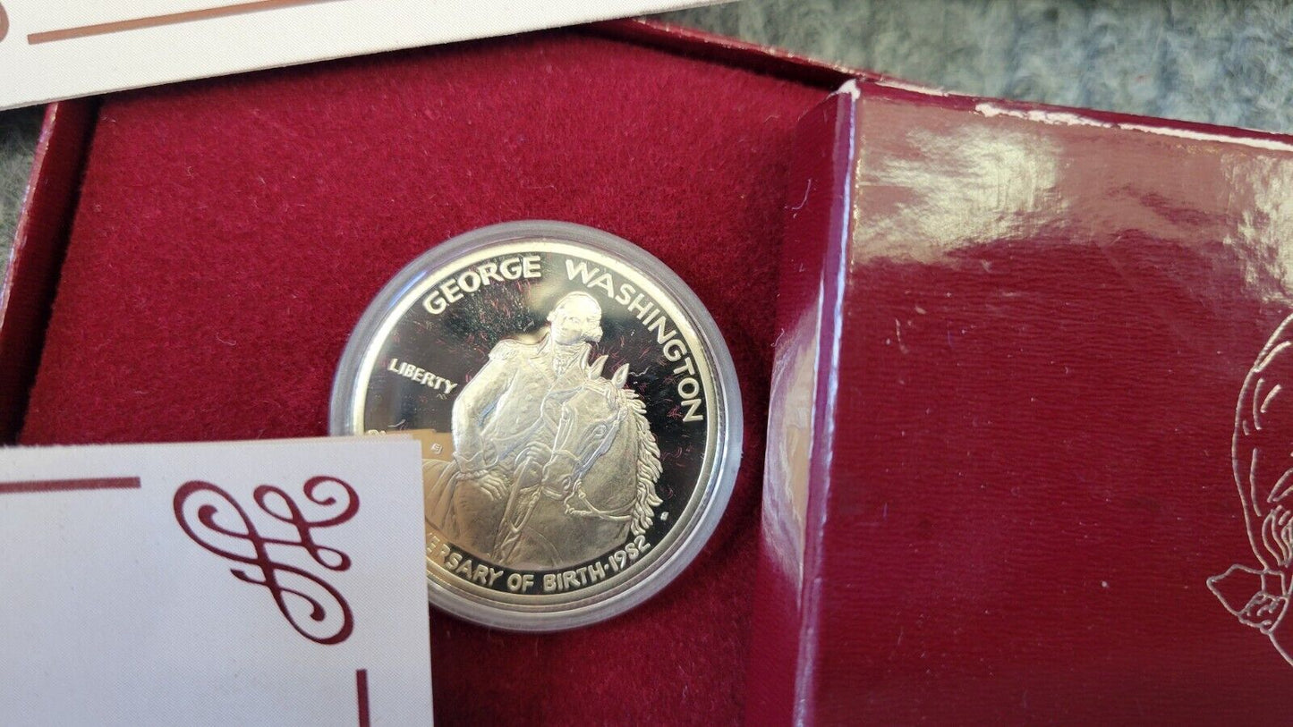 (11) 1982 George Washington Proof Silver Commemorative 90% Half Dollars Lot