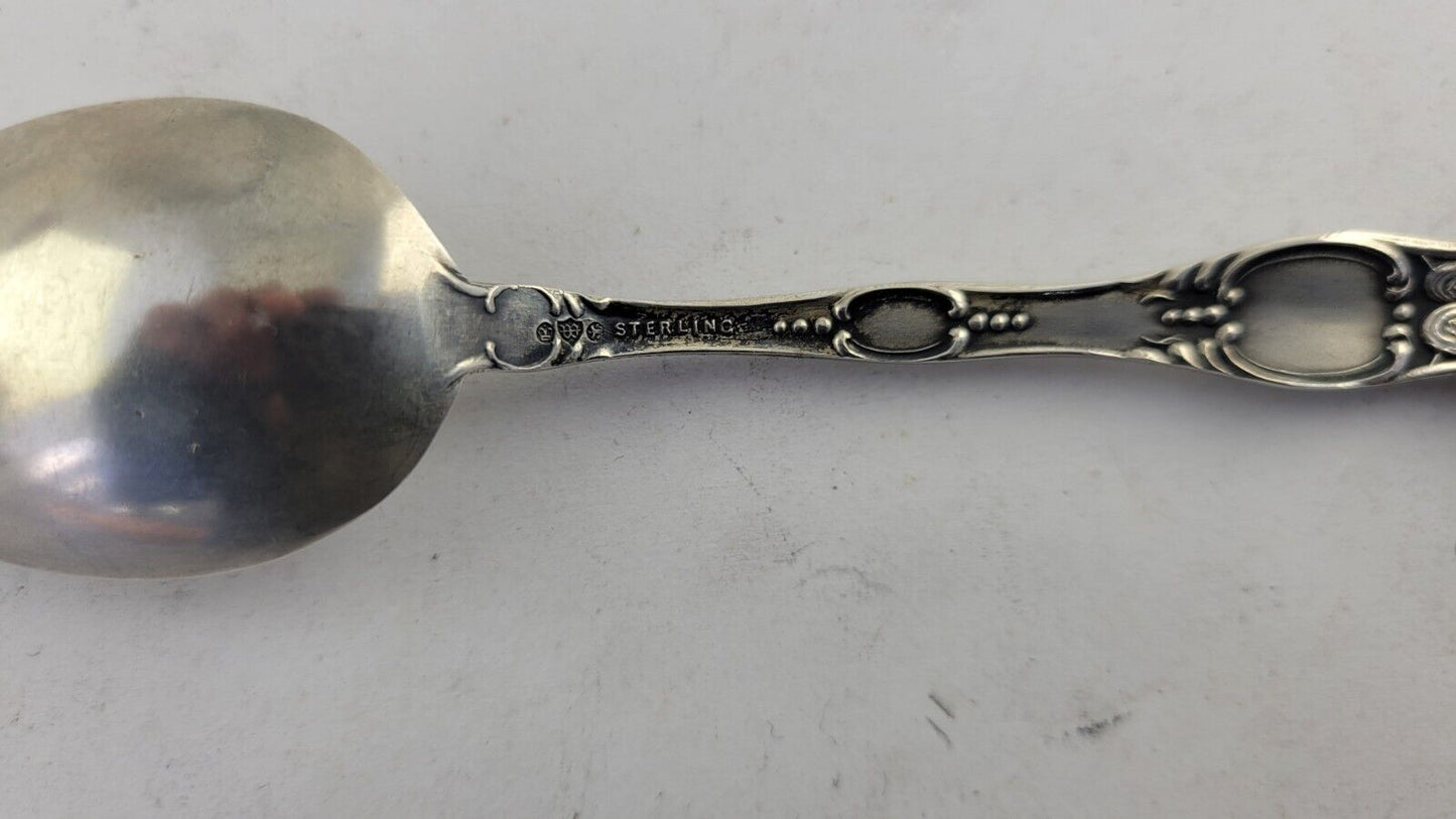 1917 Kansas State Sterling Silver 5 3/8" Souvenir Spoon .54oz. by Watson