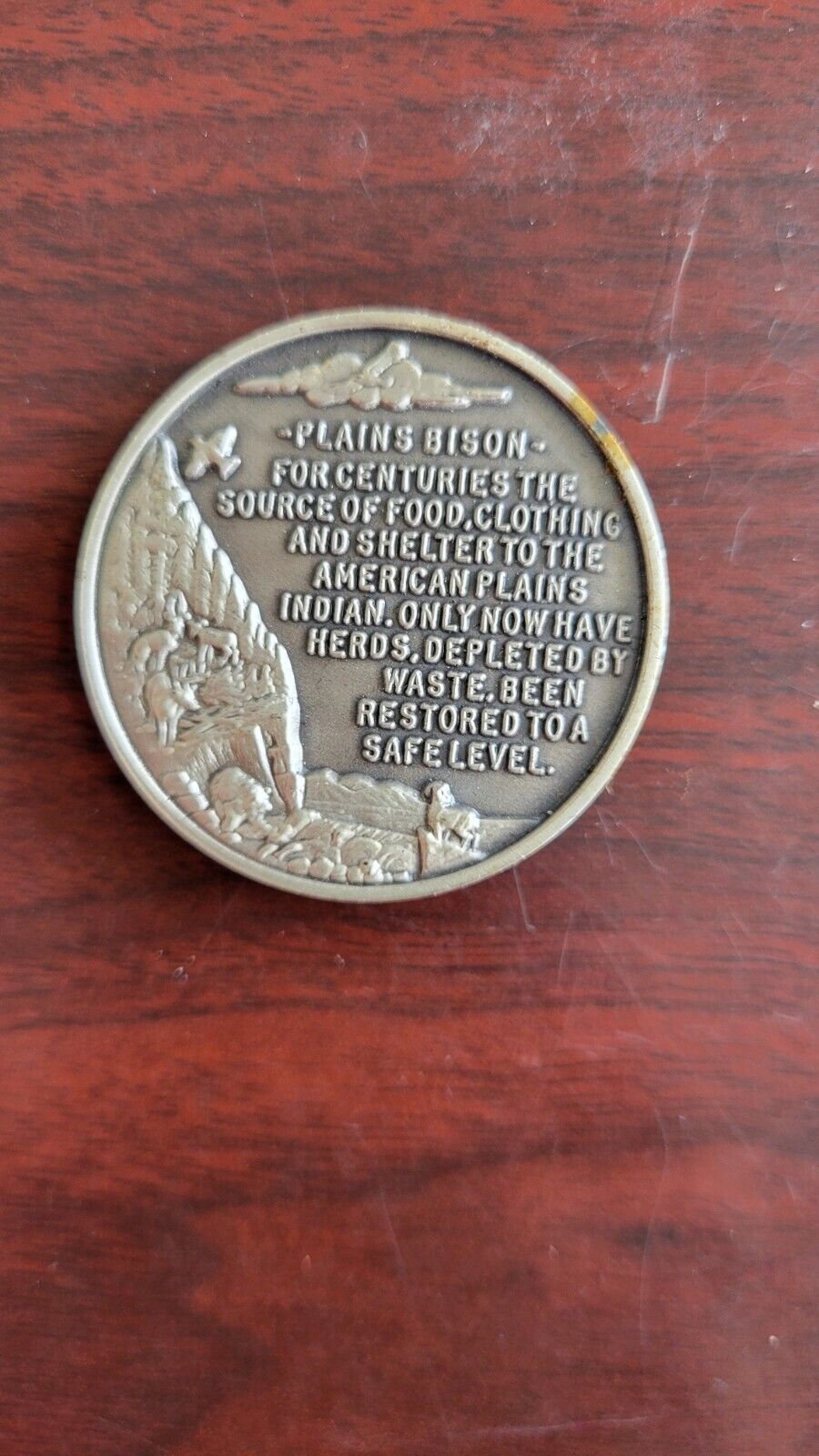 Longines Symphonette Sterling Big Horn Sheep Wildlife Series Medal 1.1oz Coin