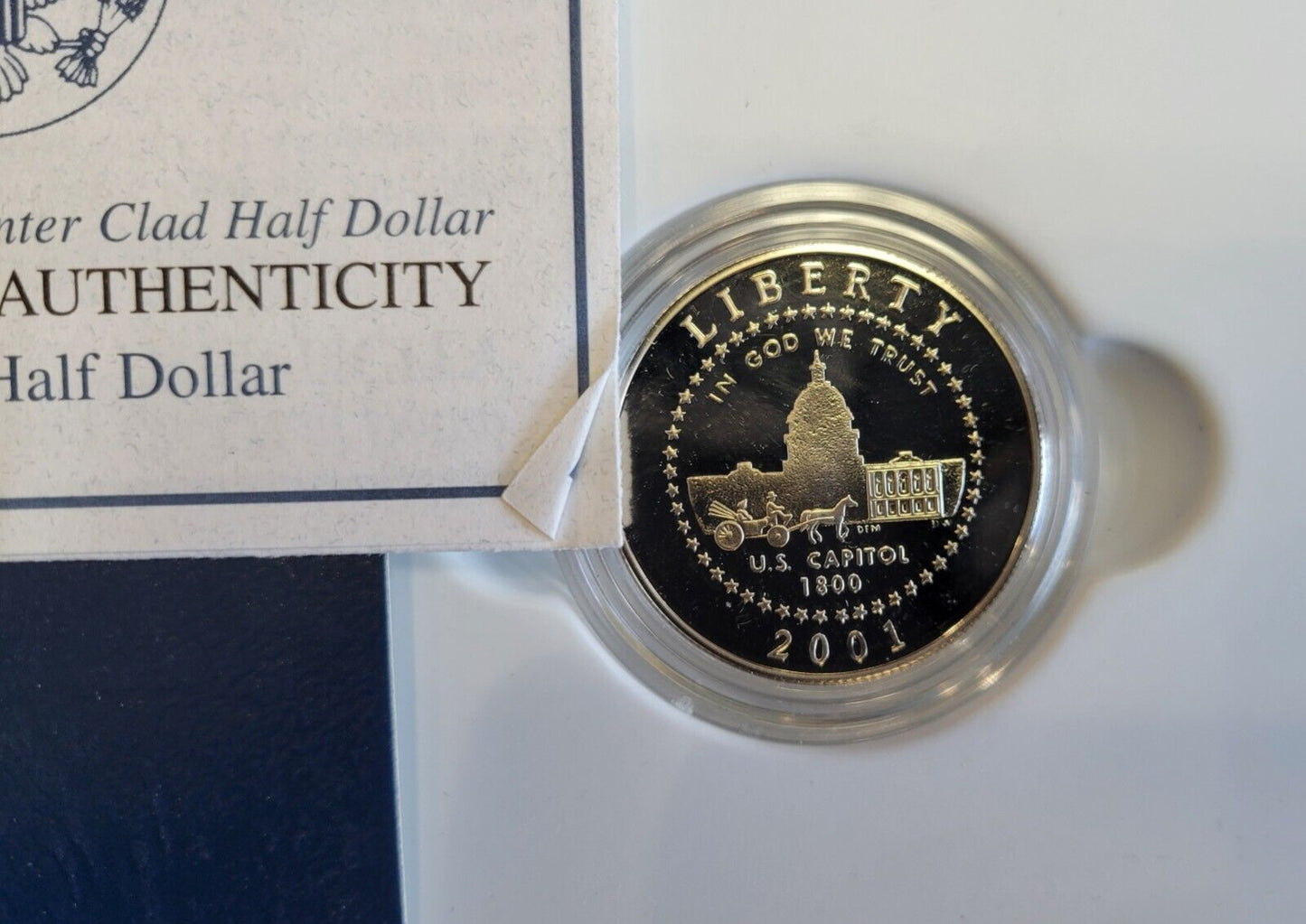 6 Commemorative US MINT Boxed Leif, Ellis, Capitol, Olympic, WWII 50TH, Rushmore