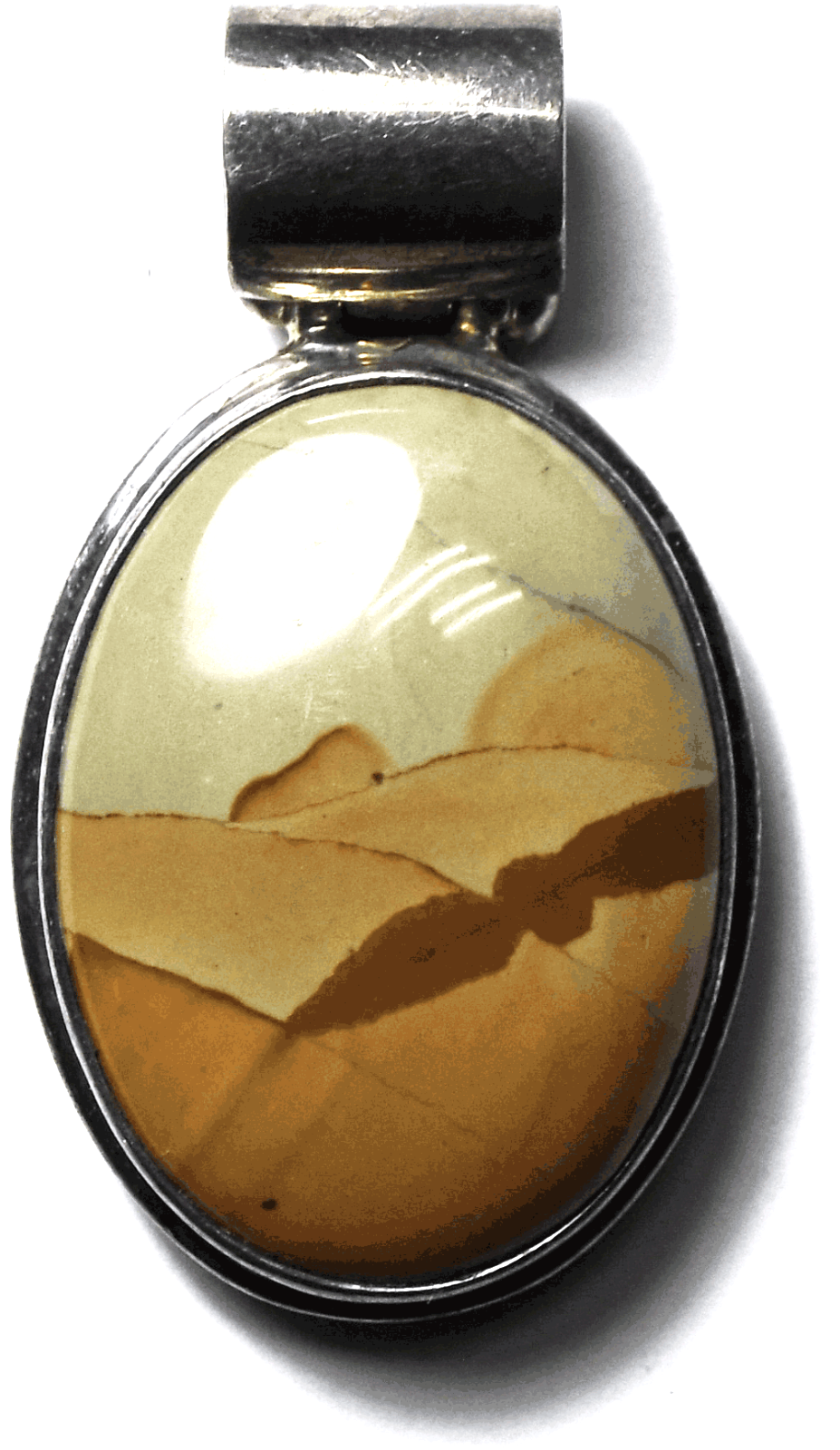 Sterling Silver Exex Claudia Agudelo Jasper Pendant 44mm x 25mm