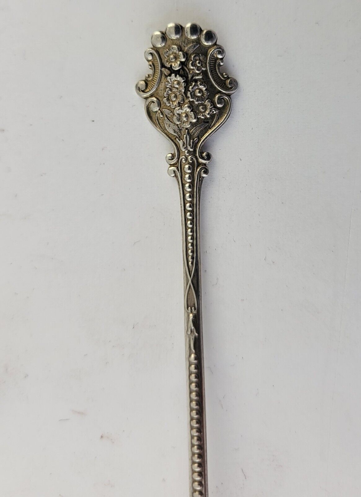 Mt. Tacoma Washington Sterling Silver Souvenir Spoon 3 7/8"  .15oz.