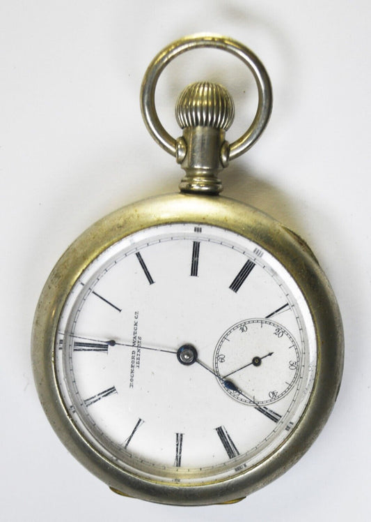 1883 Rockford Size 18 Open Face Case LS Pocket Watch Transitional