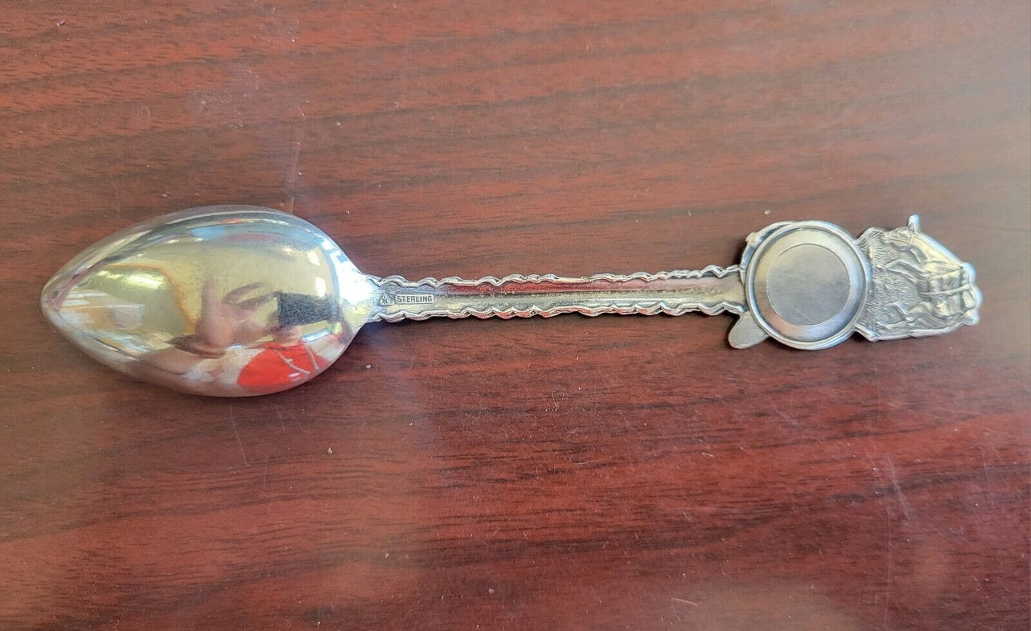Nevada  Prospector Horse Sterling Silver Souvenir Spoon 5 5/8" .84oz