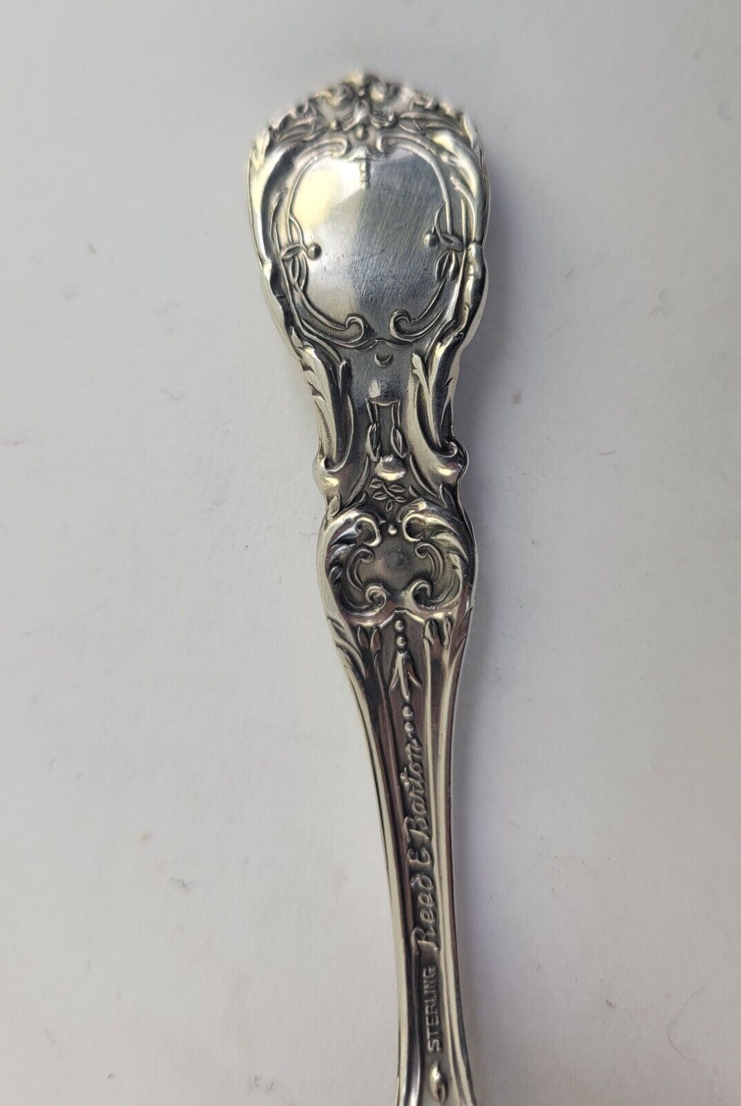 Reed & Barton Francis I Sterling Pierced Bon Bon Spoon4 5/8"- New Mark 1.2oz.