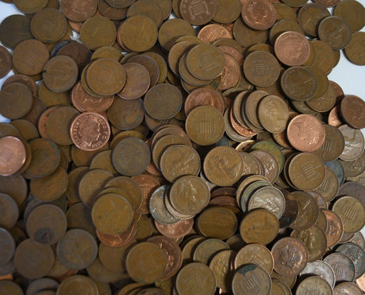 750pc Great Britain New & One Penny Coins 1971-2007
