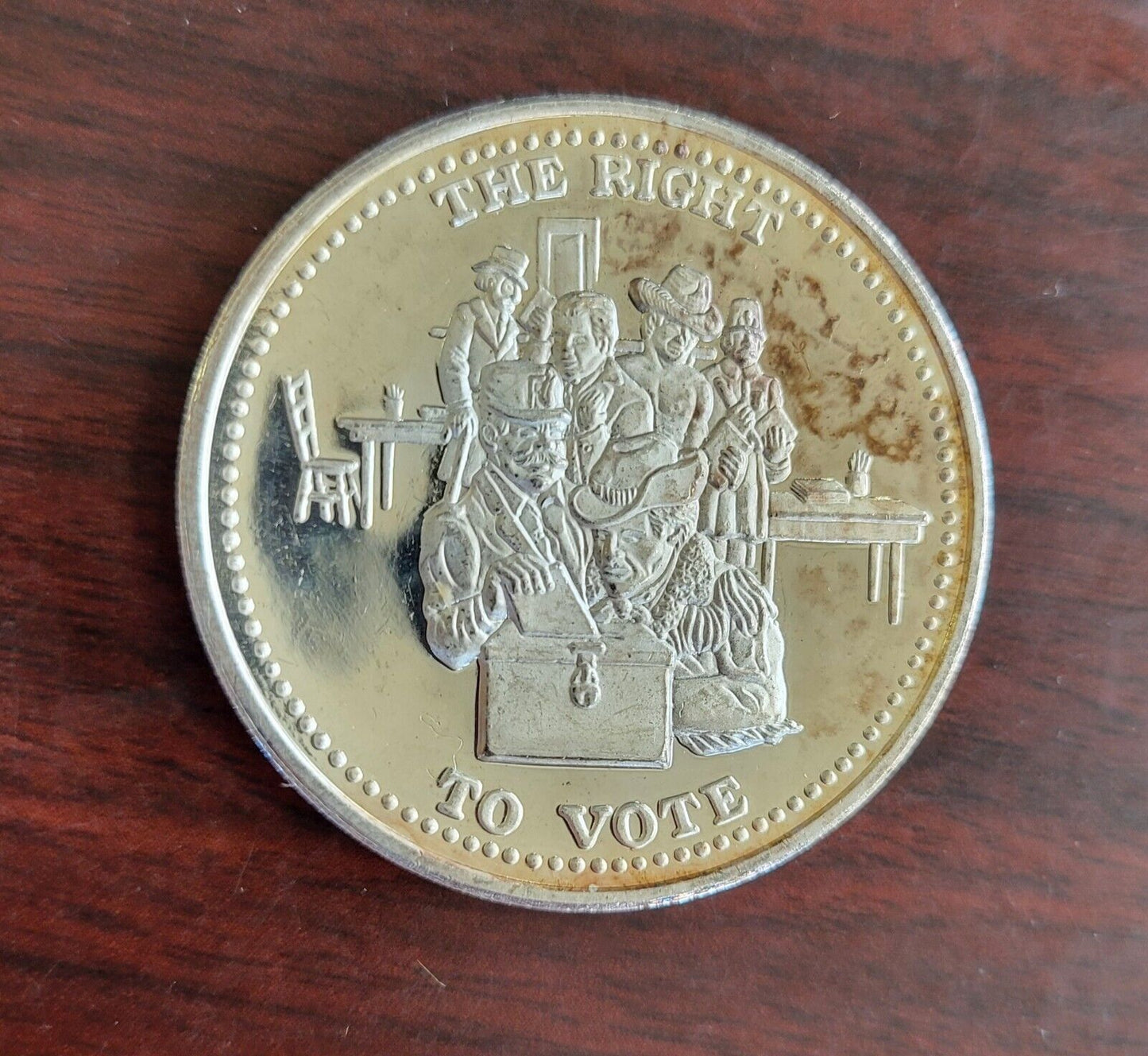 The Right To Vote .999 Fine Silver Johnson Matthey 1oz. Round