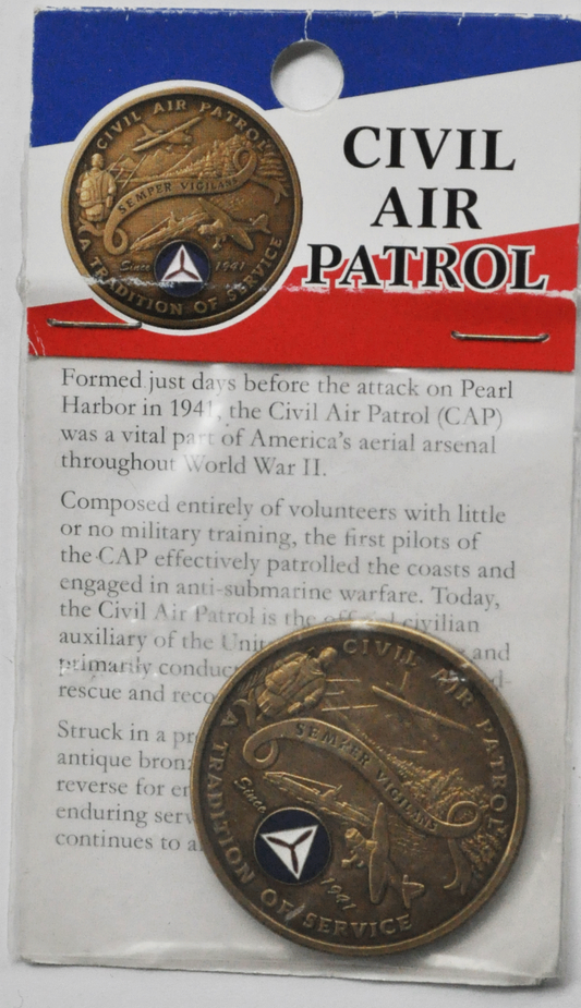Civil Air Patrol Northwest Territorial Mint 39mm Brass Medal In Package