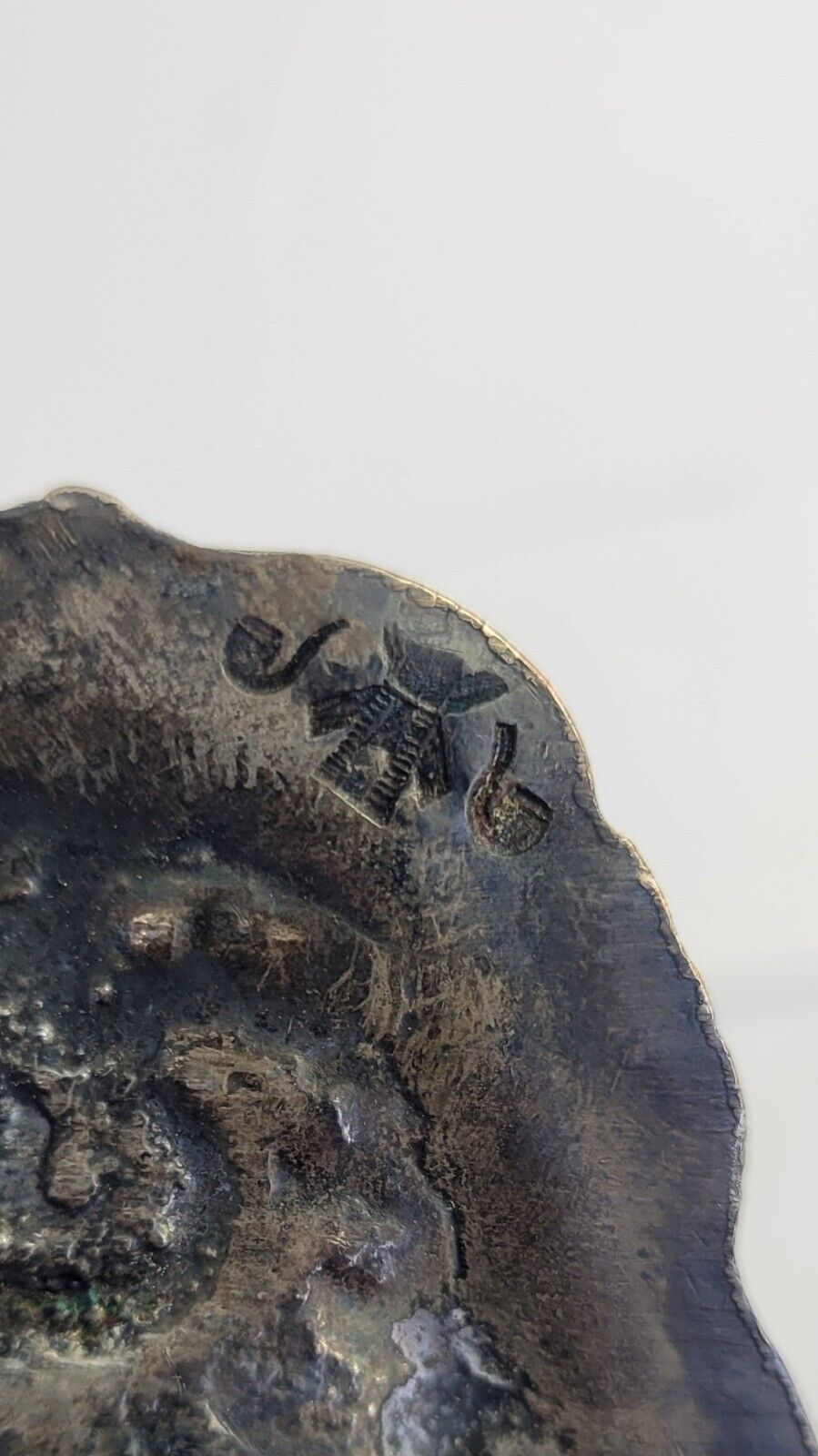 Barbour International Silver Co Quadruple Plate Dutch Scene Bread Tray 13.5"