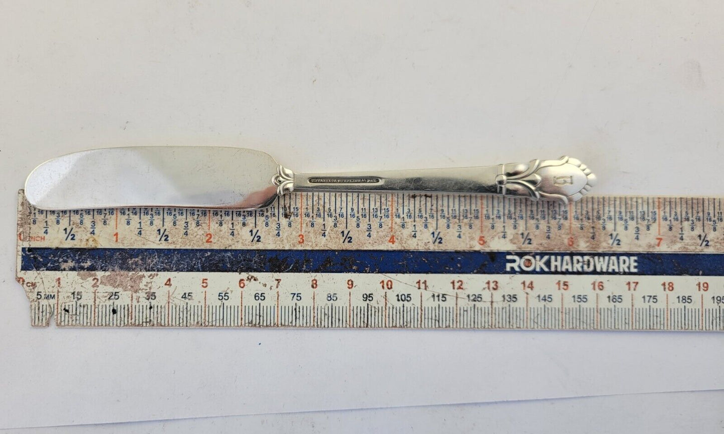 1947 Palmette by Tiffany & Co. Sterling 6 1/4" Flat Butter Spreader 1oz. Mono