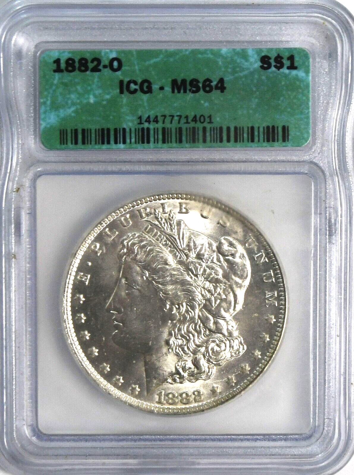 1882 O $1 Morgan Silver One Dollar ICG MS64 New Orleans Uncirculated VAM 17A