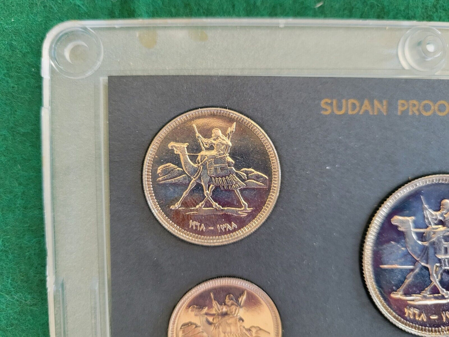 1968 Republic of Sudan 6 Coin Proof Set Khartoum Original Government Packaging