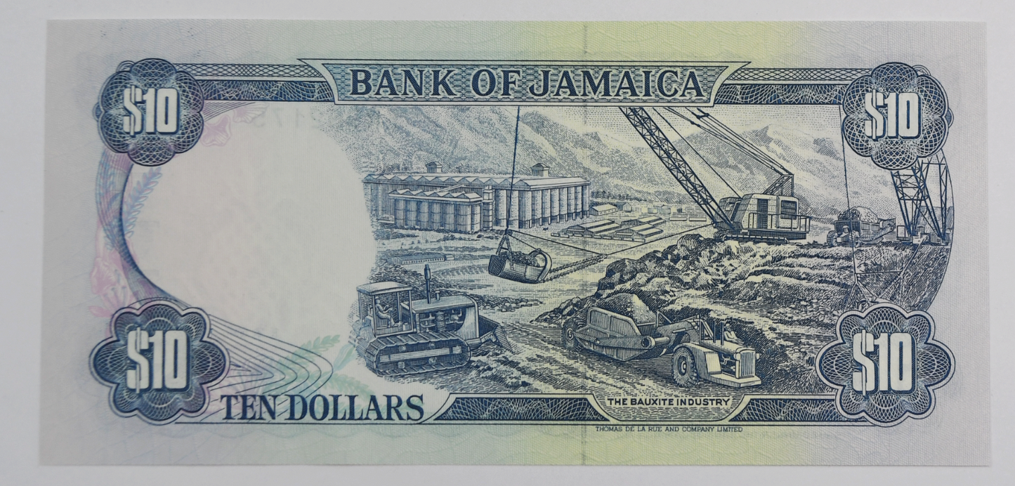 1994 Jamaica $10 Ten Dollars Banknote Uncirculated ER962175