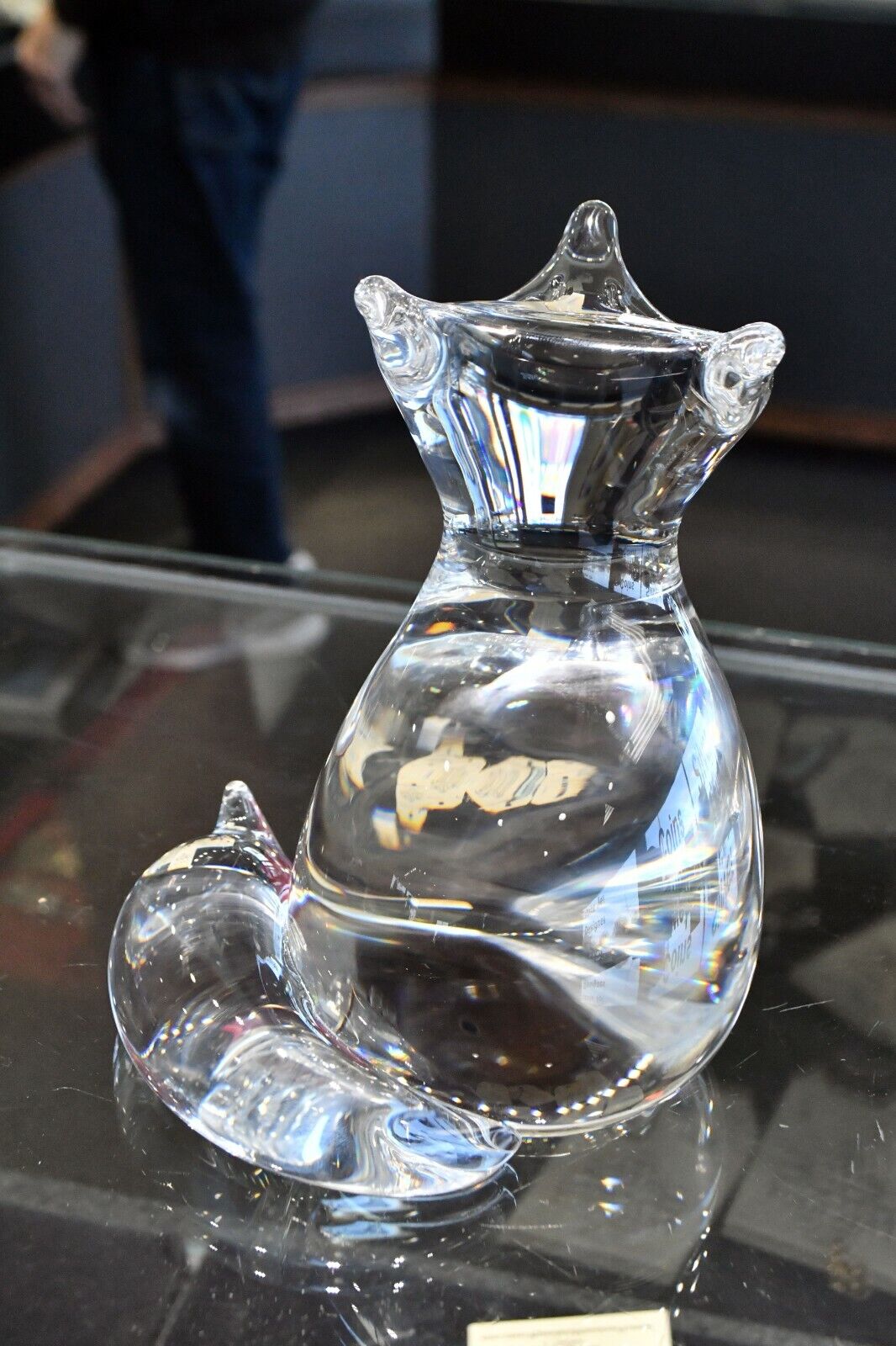 Vintage Steuben 5 7/8" Glass Fox Paperweight Almost  3lbs American