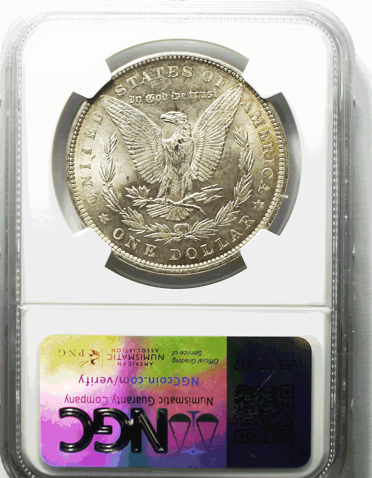 1889 $1 Morgan Silver Dollar MS62 NGC Uncirculated Philadelphia