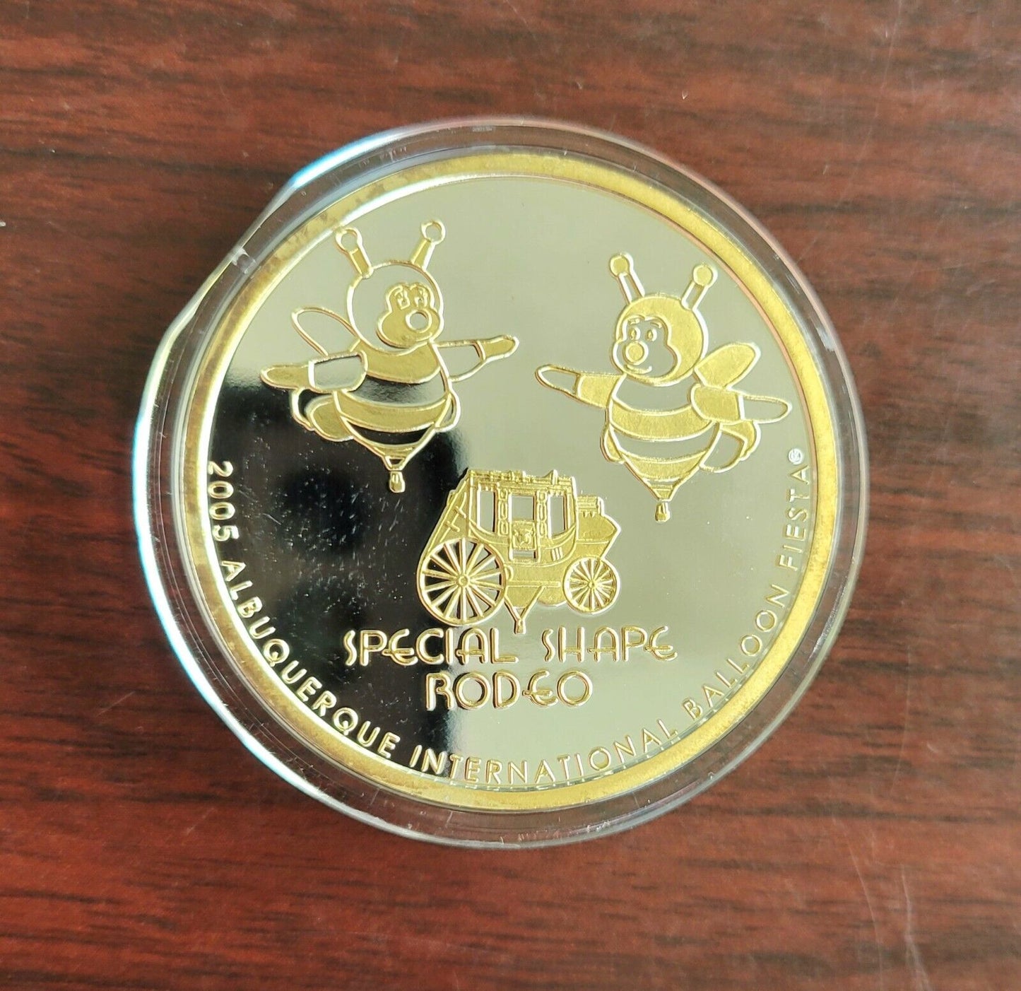 2005 Albuquerque Special Shape Rodeo Hot Air Balloon 1oz .999 Fine Silver Round