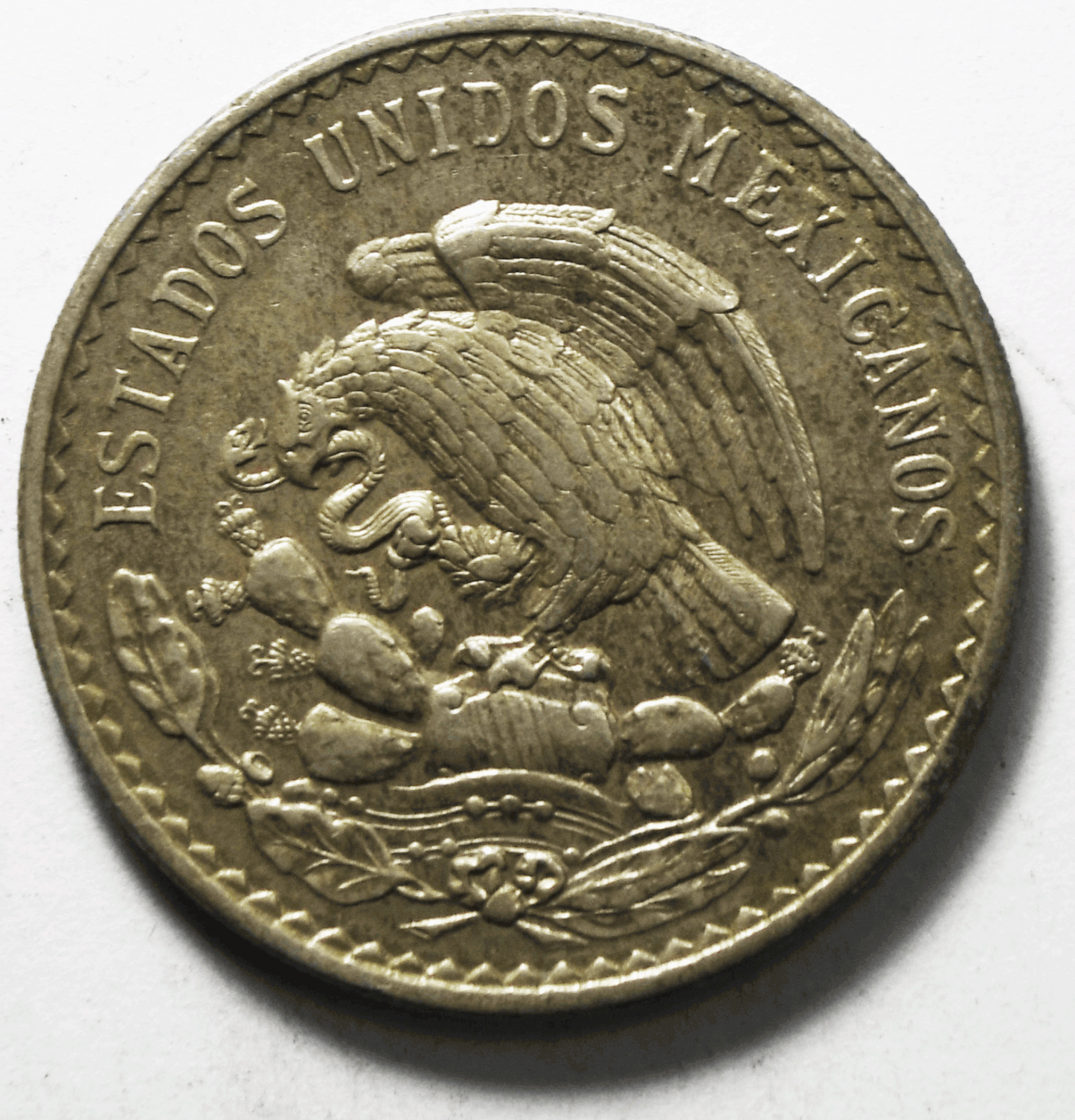 1948 Mexico Estados Unidos Mexicanos One Peso Silver Coin KM#456