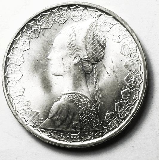 1967 R Italy 500 Lire KM# 98 Silver Coin Uncirculated