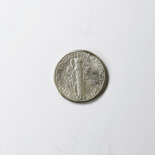 1945 D 10c Mercury Silver Dime Rare Ten Cents Denver AU