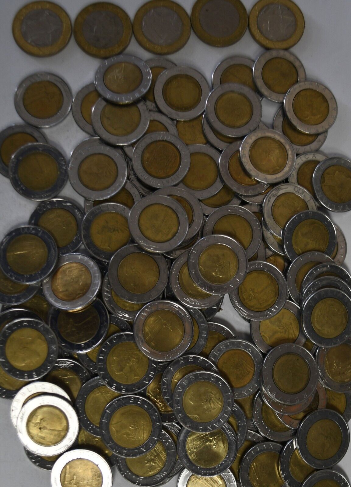 120pc Italy 500 Lire Coins Lot & 5 -1000 Lire