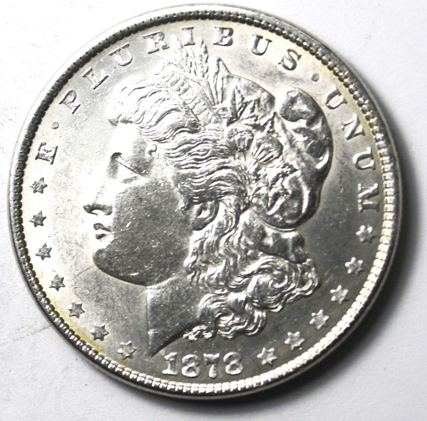 1878 $1 Morgan Silver One Dollar Philadelphia 79 Rev VAM 202A