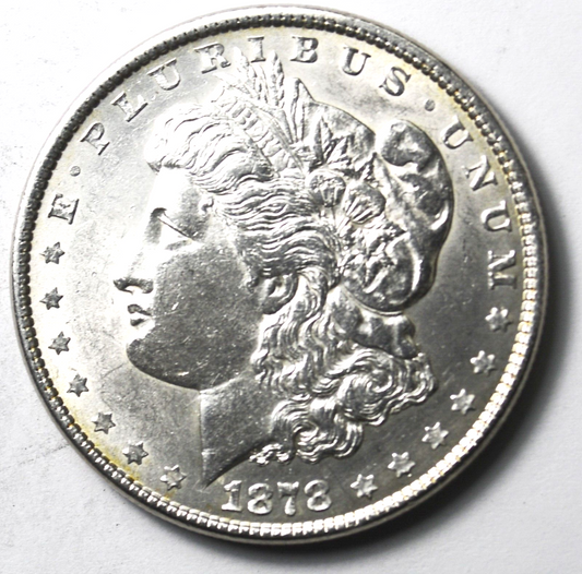 1878 $1 Morgan Silver One Dollar Philadelphia 79 Rev VAM 202A
