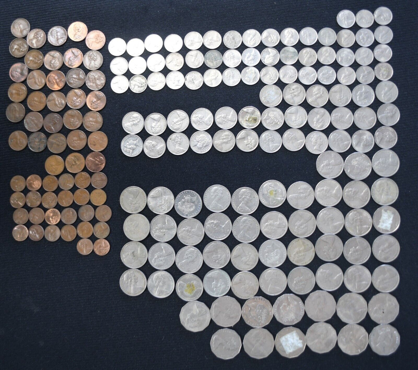 193pc Australia Decimal Coin Lot 50c 20c 10c 5c 2c 1c  1966-2001