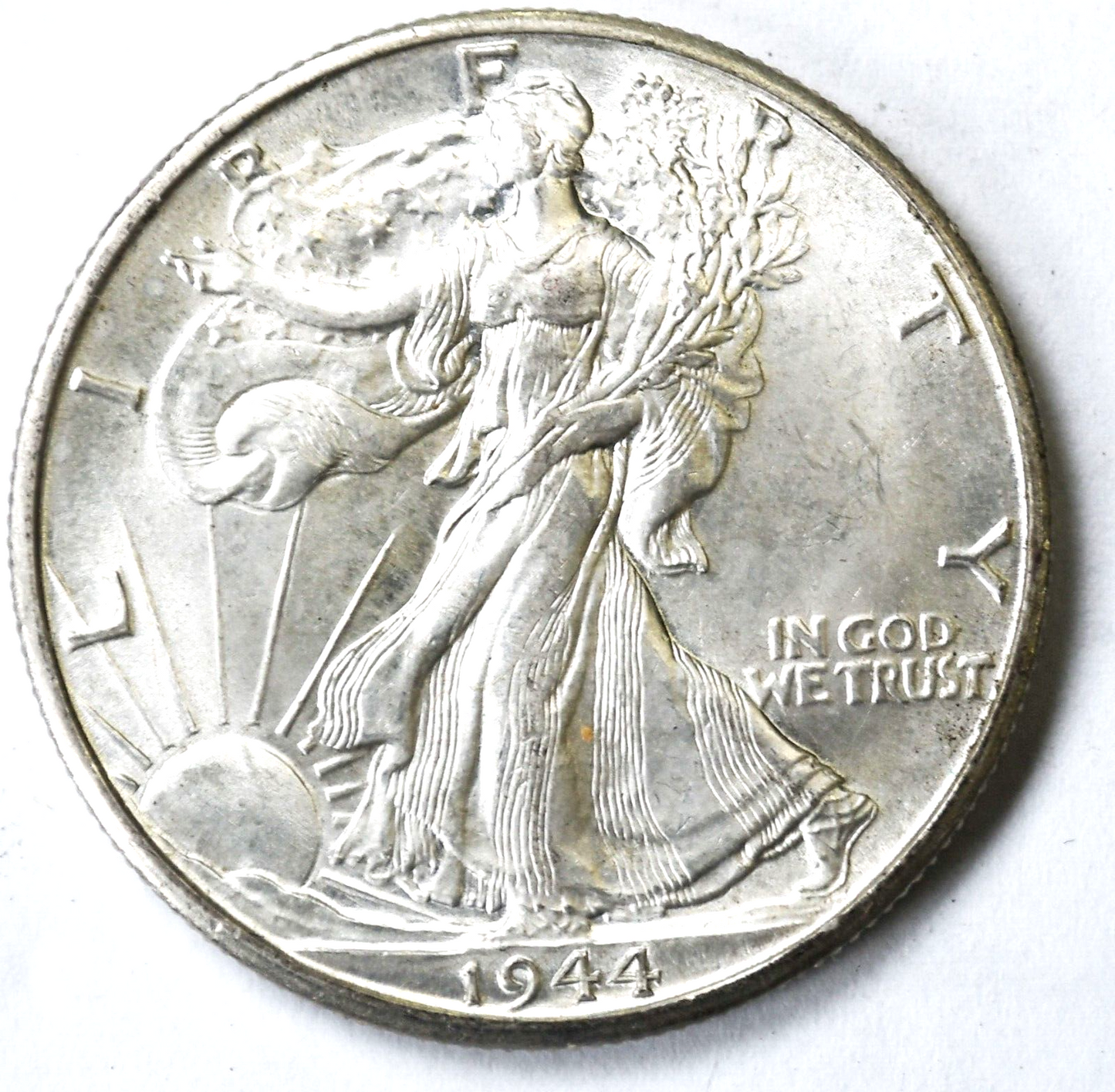 1944 D 50c Walking Liberty Silver Half Dollar Fifty Cents Denver Uncirculated