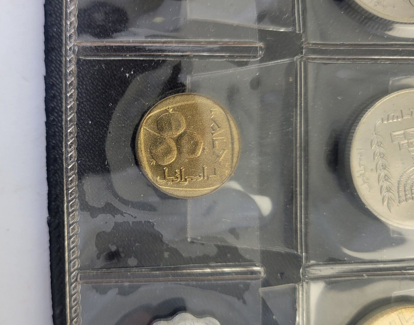 1963 Uncirculated Coins of Israel Six Coin Set w/inverted Agurah Coin