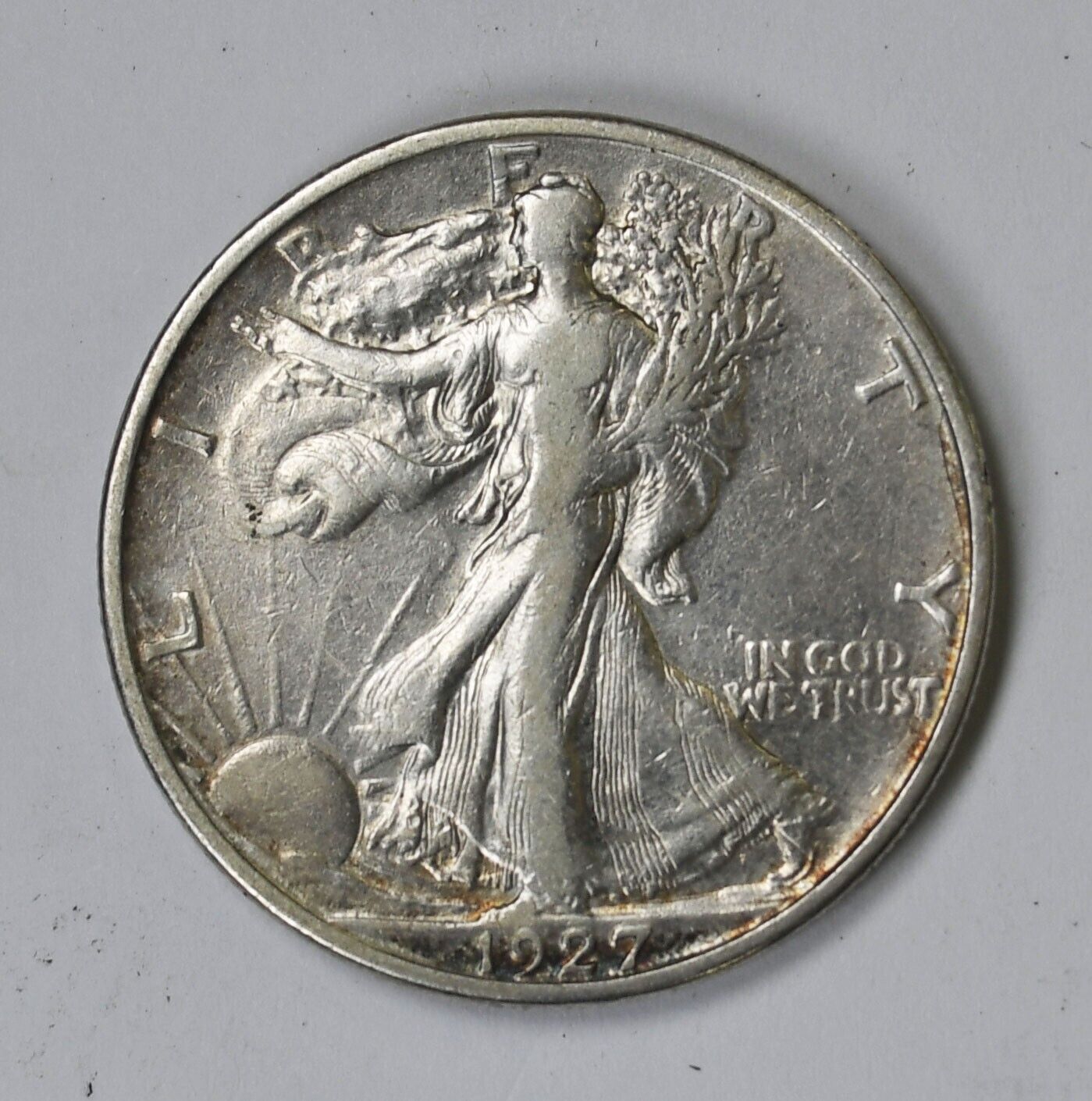 1927 S 50c Walking Liberty Silver Half Dollar Fifty Cents San Francisco VF