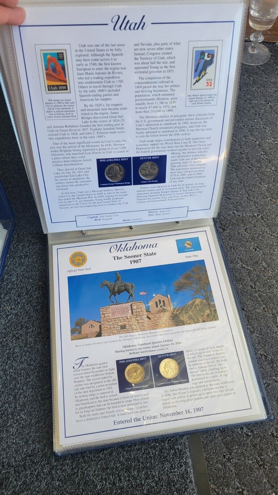 Statehood Quarters Collection, Complete Vol 1 & 2 Postal Commemorative Society