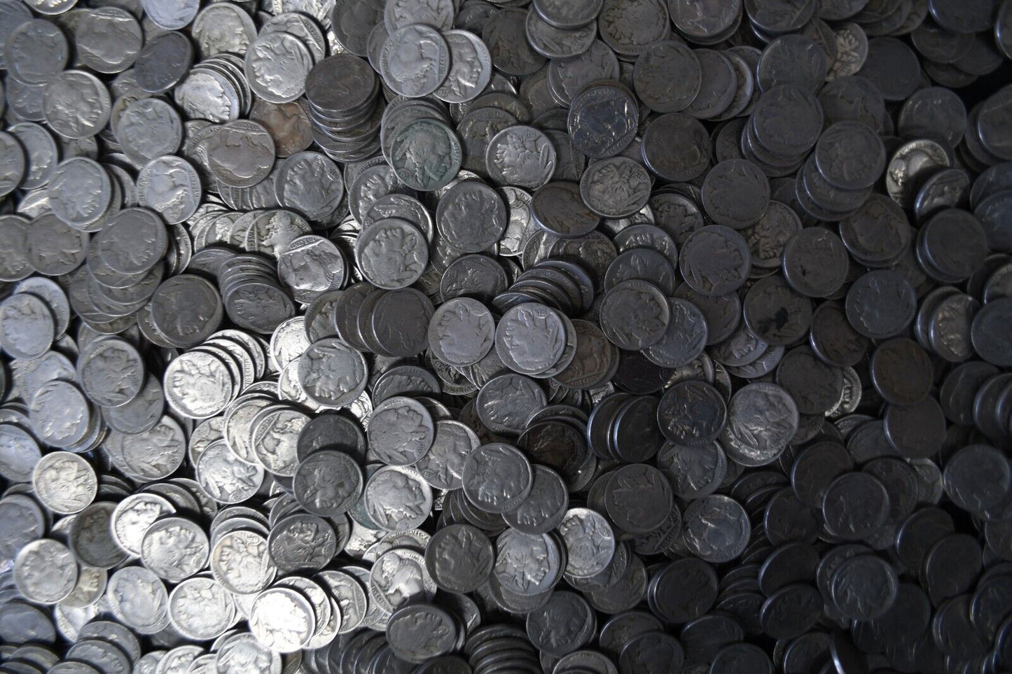 Bag of 1800 Buffalo Head Nickels 5c Five Cents Circulated Common Dated Lot