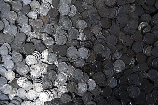 Bag of 1800 Buffalo Head Nickels 5c Five Cents Circulated Common Dated Lot