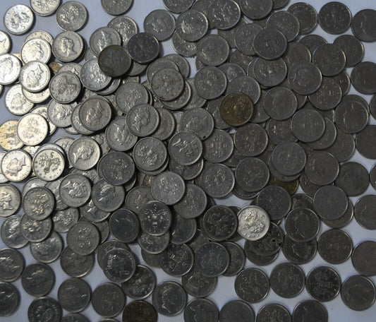 215pc Great Britain 5 Five Pence Copper Nickel Coins 1990-2006