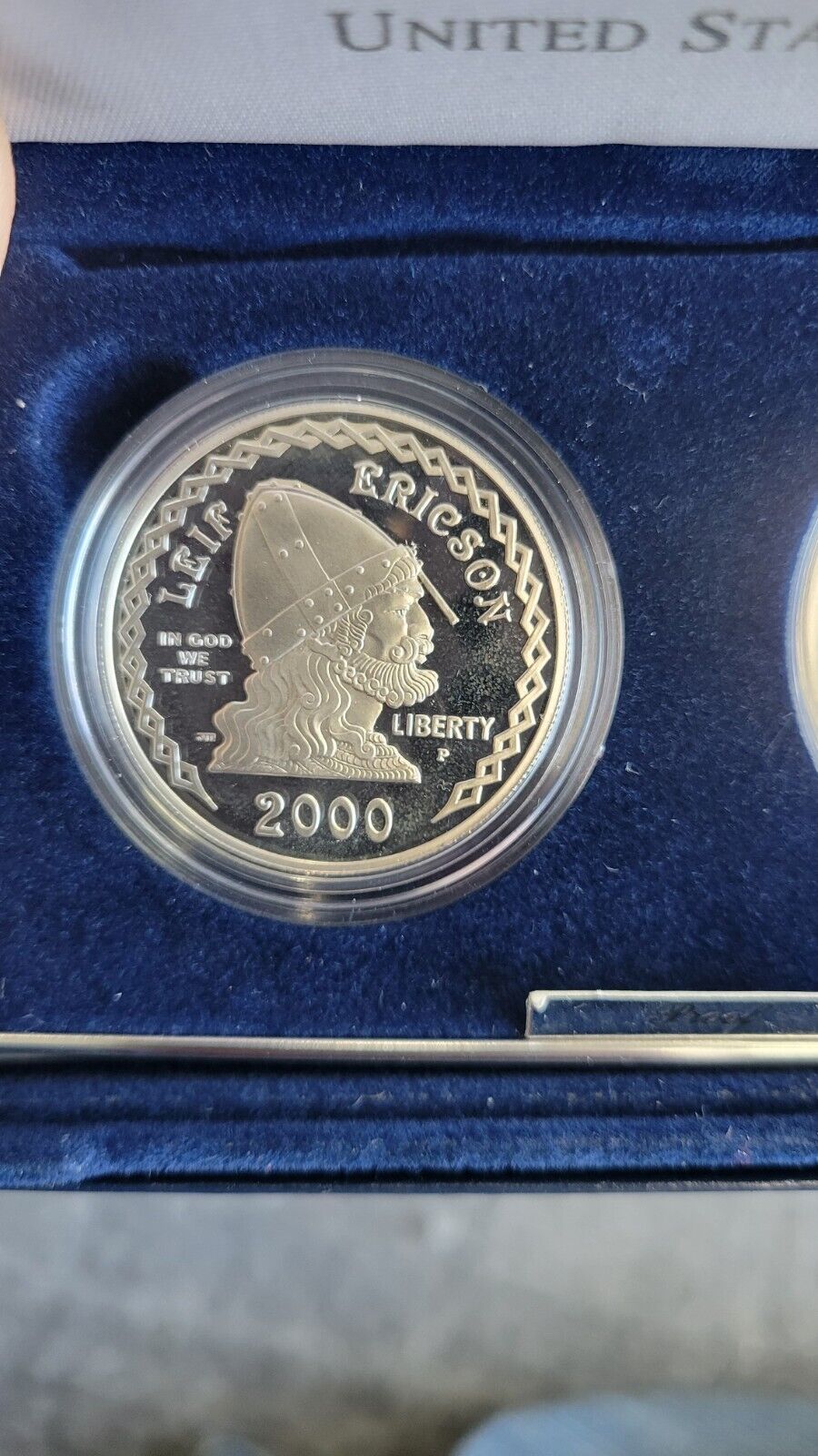 6 Commemorative US MINT Boxed Leif, Ellis, Capitol, Olympic, WWII 50TH, Rushmore