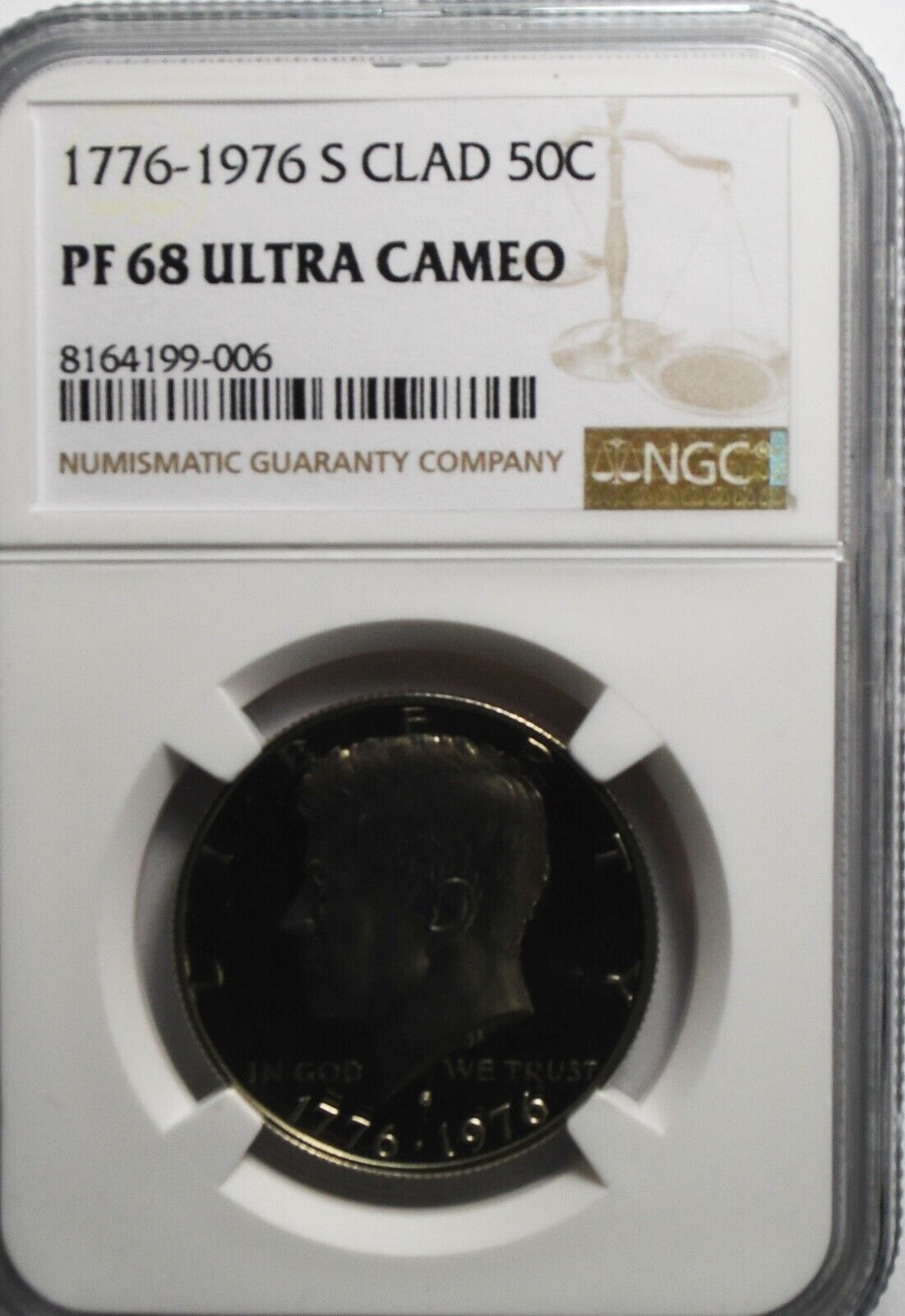 1976 S 50c Kennedy Half Dollar NGC PF68 Ultra Cameo Proof San Francisco