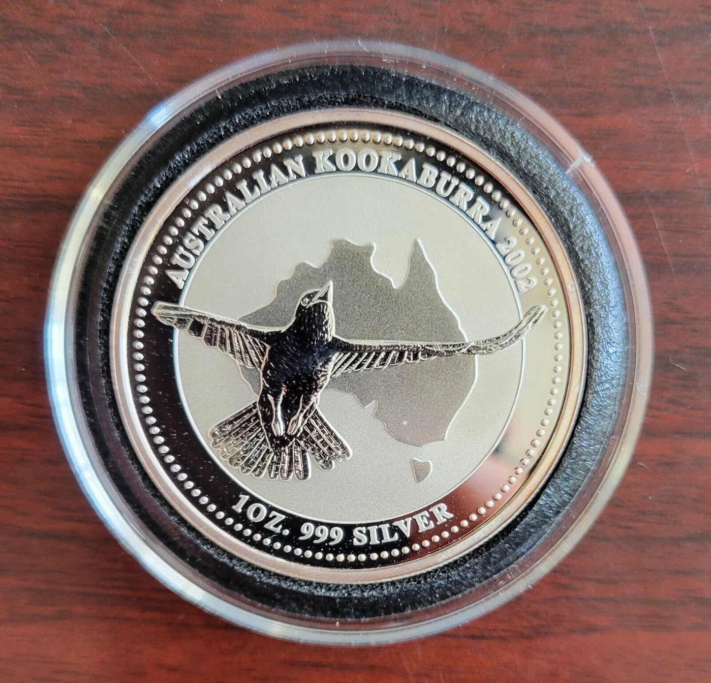2002 Australian Kookaburra 1oz. Silver .999 Fine Dollar Coin Perth Mint